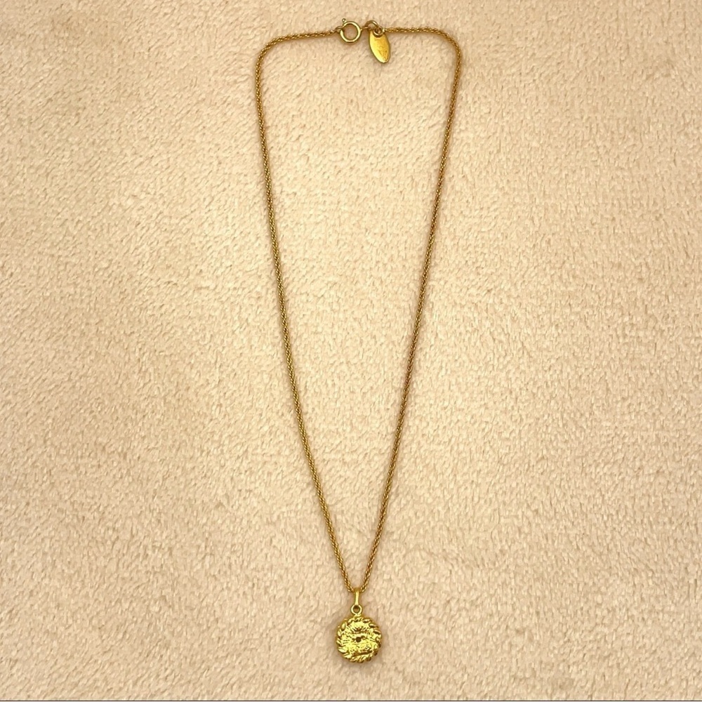 Auth Chanel Rhinestone GD Engraved
Necklace W/Box - Picture 7 of 12